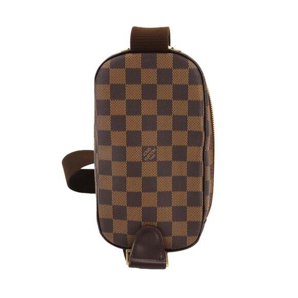 LOUIS VUITTON Brown Damier Leather Pochette Hobo Bag - Picture 3 of 10